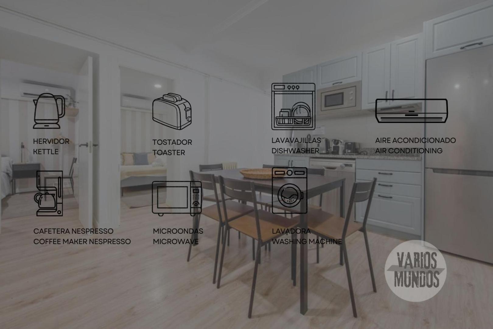 Nuevo Apt De 9Pax En La Cava Alta Centro De Madrid E1 מראה חיצוני תמונה